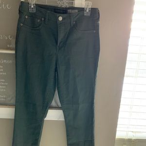 Army green high waisted jeans